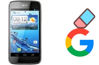 Comment supprimer le compte Google sur Acer Liquid Gallant E350