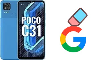 Comment supprimer le compte Google sur Xiaomi Poco C31