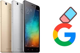 Comment supprimer le compte Google sur Xiaomi Redmi 3 Pro