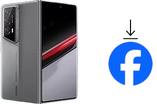 Comment installer Facebook sur un Honor Magic V2 RSR Porsche Design