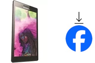 Comment installer Facebook sur un Lenovo Tab 2 A7-10