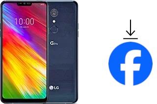 Comment installer Facebook sur un LG G7 Fit