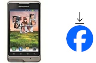 Comment installer Facebook sur un Motorola XT390