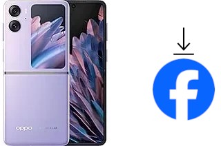 Comment installer Facebook sur un Oppo Find N2 Flip