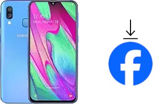 Comment installer Facebook sur un Samsung Galaxy A40