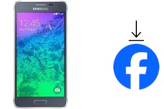 Comment installer Facebook sur un Samsung Galaxy Alpha