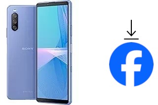 Comment installer Facebook sur un Sony Xperia 10 III