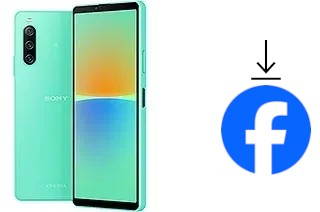 Comment installer Facebook sur un Sony Xperia 10 IV