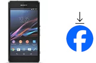 Comment installer Facebook sur un Sony Xperia Z1 Compact