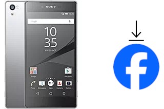 Comment installer Facebook sur un Sony Xperia Z5 Premium Dual