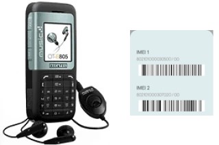 Comment voir le code IMEI dans OT-E805