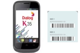 Comment voir le code IMEI dans Dialog K35