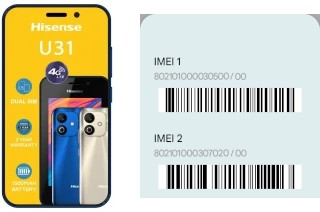 Comment voir le code IMEI dans HiSense U31