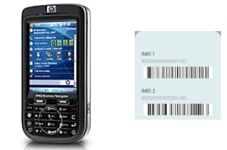 Comment voir le code IMEI dans iPAQ 610c