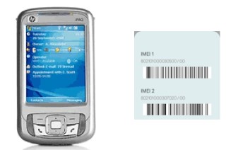 Comment voir le code IMEI dans iPAQ rw6815