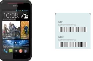 Comment voir le code IMEI dans Desire 210