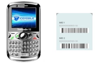 Comment voir le code IMEI dans Tornado II