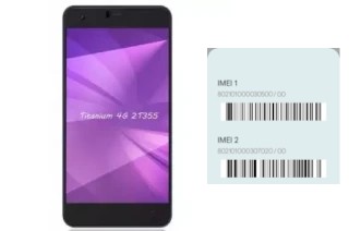 Comment voir le code IMEI dans Titanium 2T355