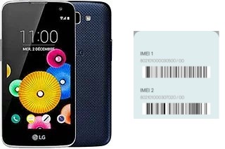 Comment voir le code IMEI dans LG K4