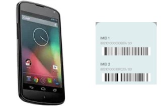 Comment voir le code IMEI dans Nexus 4 E960