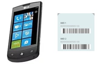 Comment voir le code IMEI dans E900 Optimus 7