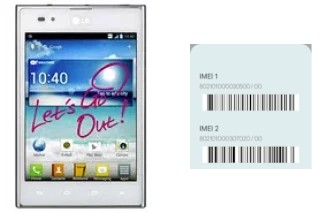 Comment voir le code IMEI dans Optimus Vu P895