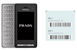 Comment voir le code IMEI dans KF900 Prada