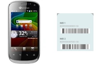 Comment voir le code IMEI dans Micromax A75