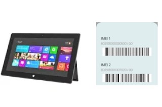 Comment voir le code IMEI dans Surface