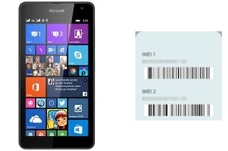 Comment voir le code IMEI dans Lumia 535 Dual SIM