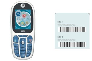 Comment voir le code IMEI dans E375