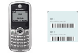 Comment voir le code IMEI dans C123