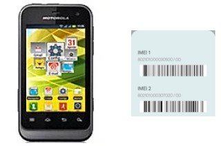 Comment voir le code IMEI dans Defy Mini XT321