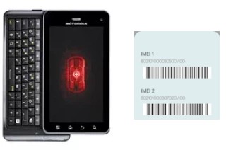 Comment voir le code IMEI dans DROID 3