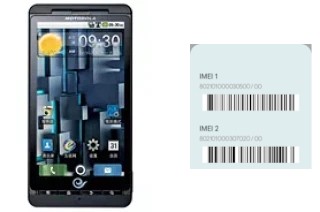 Comment voir le code IMEI dans DROID X ME811