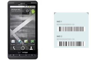 Comment voir le code IMEI dans DROID X