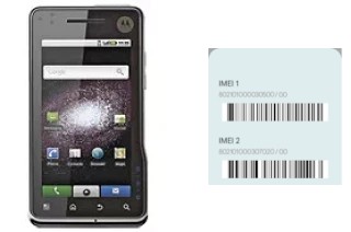 Comment voir le code IMEI dans MILESTONE XT720