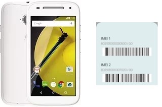 Comment voir le code IMEI dans Moto E Dual SIM (2nd gen)