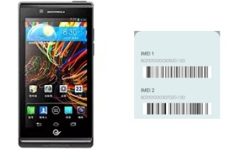 Comment voir le code IMEI dans RAZR V XT889