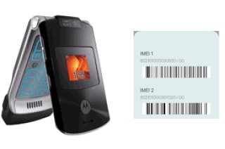 Comment voir le code IMEI dans RAZR V3xx