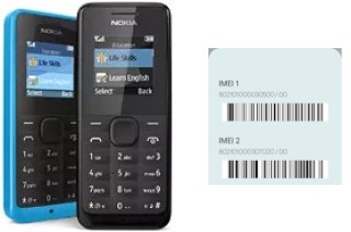 Comment voir le code IMEI dans Nokia 105