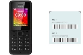 Comment voir le code IMEI dans Nokia 106