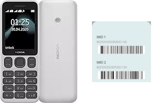 Comment voir le code IMEI dans Nokia 125