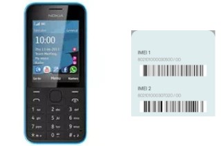 Comment voir le code IMEI dans Nokia 208