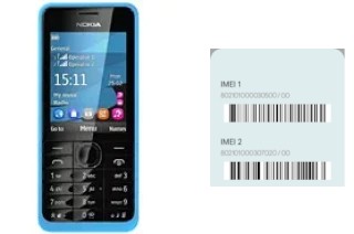 Comment voir le code IMEI dans Nokia 301