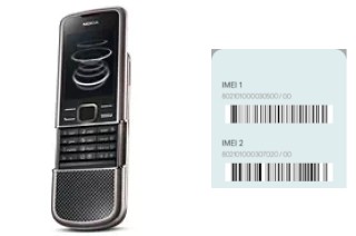 Comment voir le code IMEI dans 8800 Carbon Arte