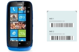 Comment voir le code IMEI dans Lumia 610