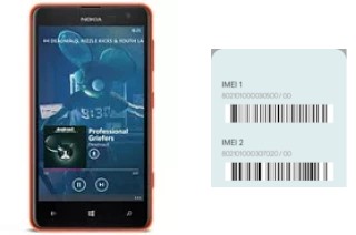 Comment voir le code IMEI dans Lumia 625