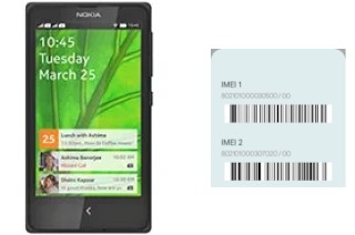 Comment voir le code IMEI dans Nokia X+