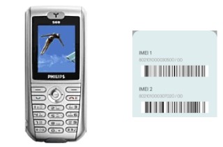 Comment voir le code IMEI dans Philips 568